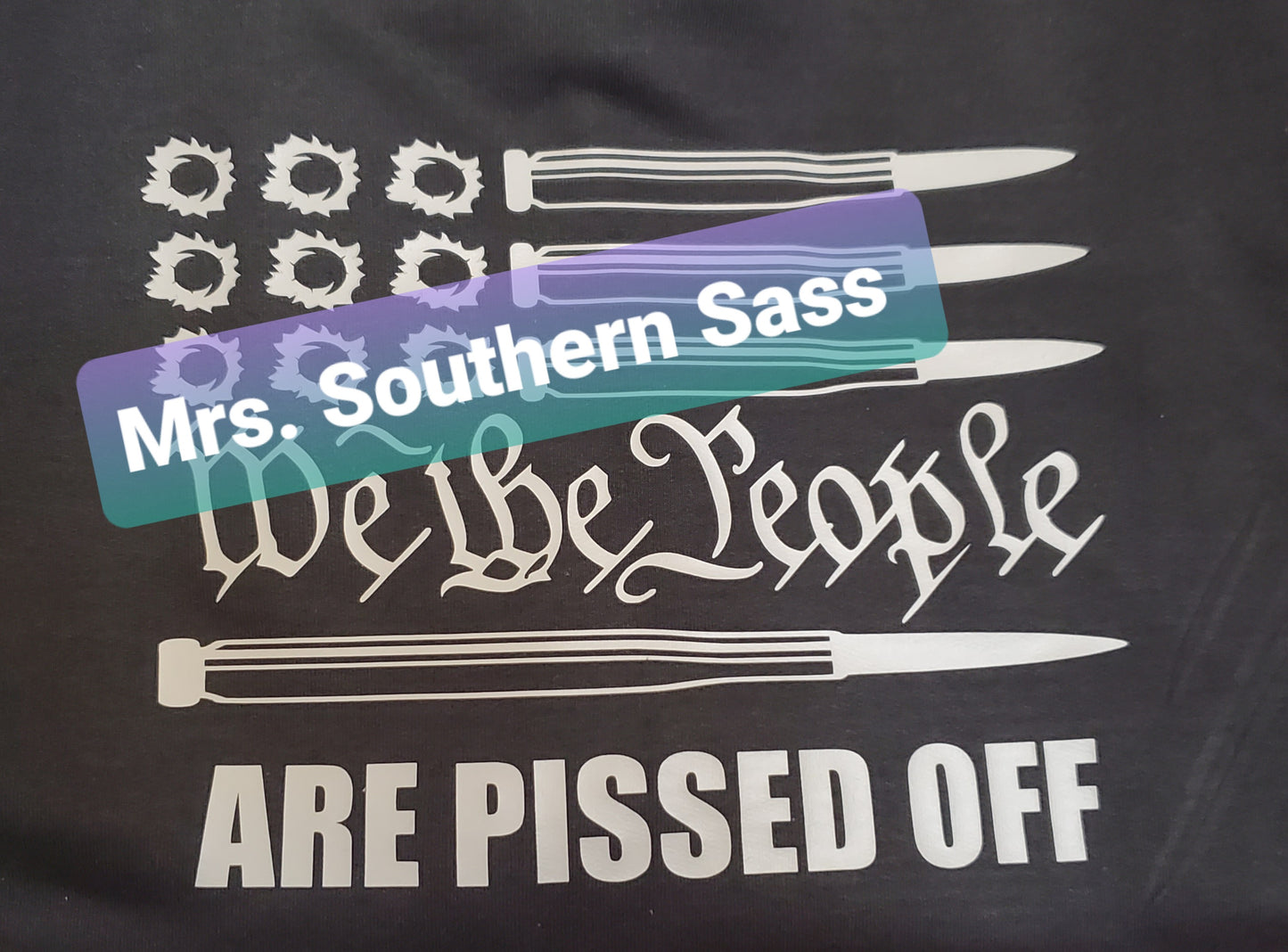 We The People bullet flag hooded sweater